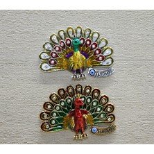 Starseven Taşlı Tavuskuşu Magnet
