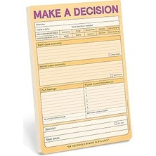 Starseven Knock Knock Make A Decision Pad, Checklist Funny Office Not Defterleri (Pastel Versiyon), 15,2 x 22