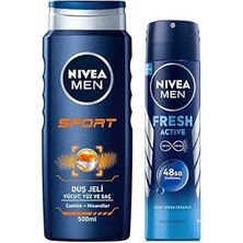 Starseven Men Erkek Sprey Deodorant Fresh 48 Saat Deodorant Koruması 150ML Men Sports Duş Jeli 3ü 1