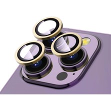 Apple iPhone 14 Pro Uyumlu Zore Cl-12 Premium Safir Parmak Izi Bırakmayan Anti-Reflective Kamera Lens Koruyucu