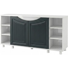 Kanki Pet 120 cm Western 12040- Ant1 Mdf Akvaryum Beyaz Sehpa 120X40X69