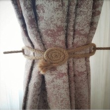 Sb Shopping 6 Adet Fon Perde Aksesuarı Braçol Tül Perde Tutacağı Perde Süsü Spiral Jüt Halat Estetiği