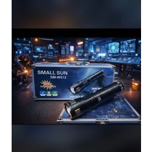 Small Sun SM-W512 Profesyonel Lazer LED El Feneri - 60W 6000 Lümen Şarjlı Güçlü Fener