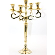 Starseven Pirinç 5'li Şamdan