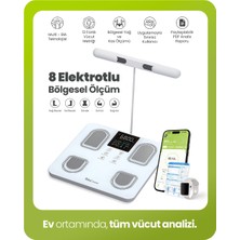 Feyza Design Akıllı Tartı RBS6000 8 Elektrot, Vücut Analizi, Multi-Bıa, Yağ, Kas, Sıvı