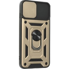 AyrStore Iphone 7 Plus Kılıf Pars Lens Yüzüklü Silikon - Gold