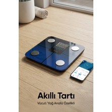 Feyza Design Bluetooth Bağlantılı Dijital Vücut Analiz Tartısı, Sağlıklı Yaşam Destekçisi
