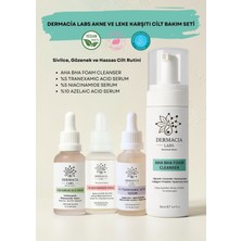 Dermacia Labs Akne ve Leke Karşıtı Cilt Bakım Seti | %5 Tranexamic (Traneksamik)+%10 Azelaik+%5 Niacinamide+Köpük