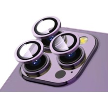 Apple iPhone 14 Pro Max Uyumlu Zore Cl-12 Premium Safir Parmak Izi Bırakmayan Anti-Reflective Kamera Lens Koruyucu