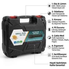 Small Sun SM-T260 60W Profesyonel Şarjlı El Feneri - 6000 Lümen Yüksek Işık Gücü