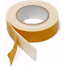 CTR Ticaret 15MM x 25 Metre Çift Taraflı Köpüklü Bant - Yüksek Tutuşlu Sanayi Tipi Montaj Bandı