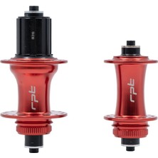 Heugers Trial Raptor 32H Kırmızı Bisiklet Göbek Seti – Mtb Jant Göbeği, Qr & Thru Axle Uyumlu, 8-12 Vites Kaset Uyumlu, Centerlock Disk Uyumlu