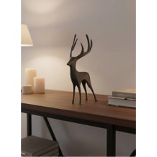 Lims Store Gri Geyik Biblo Minimal Tasarım Şık Ev Aksesuarı