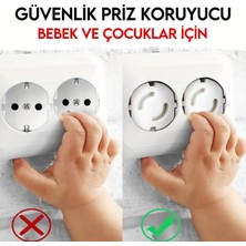 Genel 5’li Güvenlik Priz Koruyucu – Bebek ve Çocuklar Için Deliksiz Priz Kapağı, Avrupa Tipi