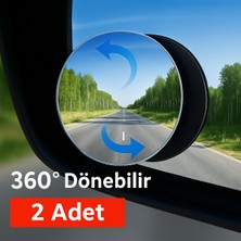 Genel 2 Adet 360° Ayarlanabilir Kör Nokta Aynası – Yüksek Görüş Kalitesi, Geniş Açı, Güvenli Sürüş