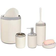 Starseven Li̇ma Xl Krom Dekorlu Banyo Seti̇/bej