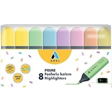 Starseven Adel Prime Fosforlu Kalem 8'li Set