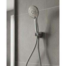 AyrStore Buğz Çok Fonksiyonlu El Duşu Başlığı Spiral Hortumlu Dayanıklı Duş Seti