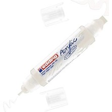 Starseven Edding 5400 Akrilik 3D Double Liner - Beyaz - 1 Çift Uçlu Akrilik Tüp - 2-3 mm 5-10 mm Genişliği