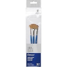 Starseven Winsor &amp; Newton Cotman 5390608 Sulu Boya Sentetik Kıl, 3'lü Seti, Mükemmel Sıçrama G