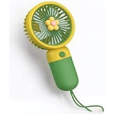 Starseven Şarjlı El Fanı Taşınabilir Mini USB Fan Portatif Vantilatör Yeşil