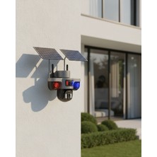 İntora Çoklu Lensli 9mp Solar Güvenlik Kamerası 4g Kart Destekli