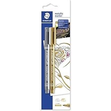 Starseven Staedtler 8323S Bk2 Metalik Markör 2'li Set