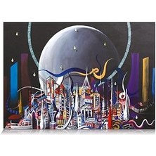 Starseven Oyun Ay Şehri 1000 Parça Puzzle