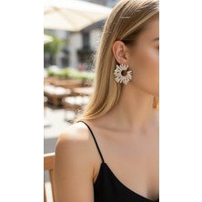 Luzzen Cubic Aura Zirkon Taş Luxury Küpe