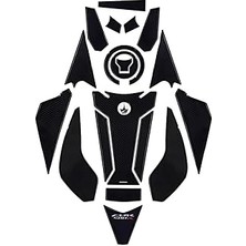 Starseven 20 Parça Honda CBR500 Black 2025 ile Uyumlu Kaydırmaz Tank Pad – 6d Karbon | Çizilmeye Karşı Kalkan