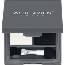 Starseven Alix Avien Göz Farı - Duo Eyeshadow 201 Pearly White &amp; Black Velvet 3 G
