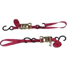 Starseven Ancra 49498-10 Kırmızı 1 "x 69" Entegre Yumuşak Kancalı Mandallı Toka Bağları