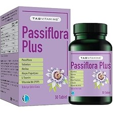 Starseven Tabvitamins Passiflora 30 Tablet Pasiflora Valerian Melisa Papatya L-Teanin