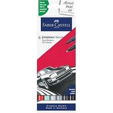 Starseven Faber-Castell Goldfaber Sketch Araba Tasarım Markör Seti, 6’lı, Çift Uçlu, 0.6 mm Fineliner Uç, Kal