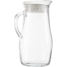 Starseven Lav Misket Tekli Sürahi, 1.8 L Hacim, Cam, Beyaz