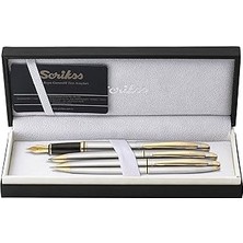 Starseven Scrikss Knight 88 Dolma Kalemtükenmez Kalemversatil Kalem Takım Krom Altın