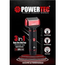 Starseven TR-275 3/1 Profesyonel Günlük Sakal Tıraş Makinesi Kulak Temizleme Burun Kılı Erkek Bakım Kit