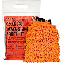Starseven Nasiol Çift Taraflı Yumuşak Peluş Araç Yıkama Eldiveni