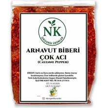 Nk Organik Arnavut Biberi Öğütülmüş (Cayenne Biberi) 500GR