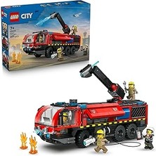 Starseven City Havaalanı Itfaiye Kamyonu 60499 – 7 Yaş Üzeri Çocuklar Için 4 Itfaiyeci Minifigürü ile