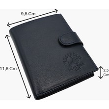 Westpolo Bozuk Para Kağıt Para ve Bol Kart Bölmeli Hakiki Flötr Deri Patlı Erkek Cüzdanı - Lacivert