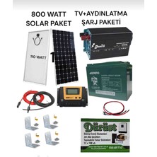 Dürüst Tv Aydınlatma+12 Volt Buzdolabı +Şarj Paketi Solar Sistem Hazır Paket