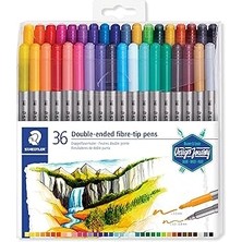 Starseven Staedtler 3200 TB36 Çift Uçlu Keçeli Kalem 3.0 0.50.8 mm 36'lı