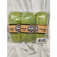 Ören Bayan Favori Caipo Yeşil Ebruli El Örgü Ipi (3 Adet) - Renk: 228