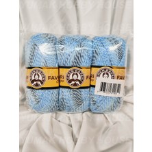 Ören Bayan Favori Caipo Mavi Ebruli El Örgü Ipi (3 Adet) - Renk: 210