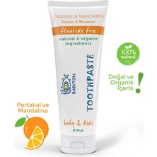 NessiWorld Organik Doğal Portakal & Man A Aromalı Diş Macunu 50 gr