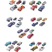 Indispensablely 5'li Araba Seti 5'li Araba Seti, 1:64 Ölçek, 3 Yaş Üzeri Çocuklar Iç