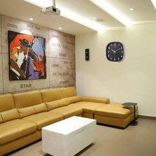 İsmiyle Al Mey Ithalat® Krom 31 cm Dekoratif Lüks Duvar Saati