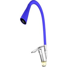 Zemira Oynar Başlıklı Çelik Spiral Üzeri Silikon Kaplama Musluk Başlığı Kobra Fonksiyonlu Musluk -