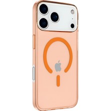 Newface iPhone 17 Pro Kılıf Pc Real Magsafe Kapak - Turuncu